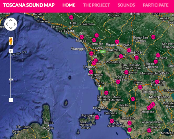 TOSCANA SOUND MAP